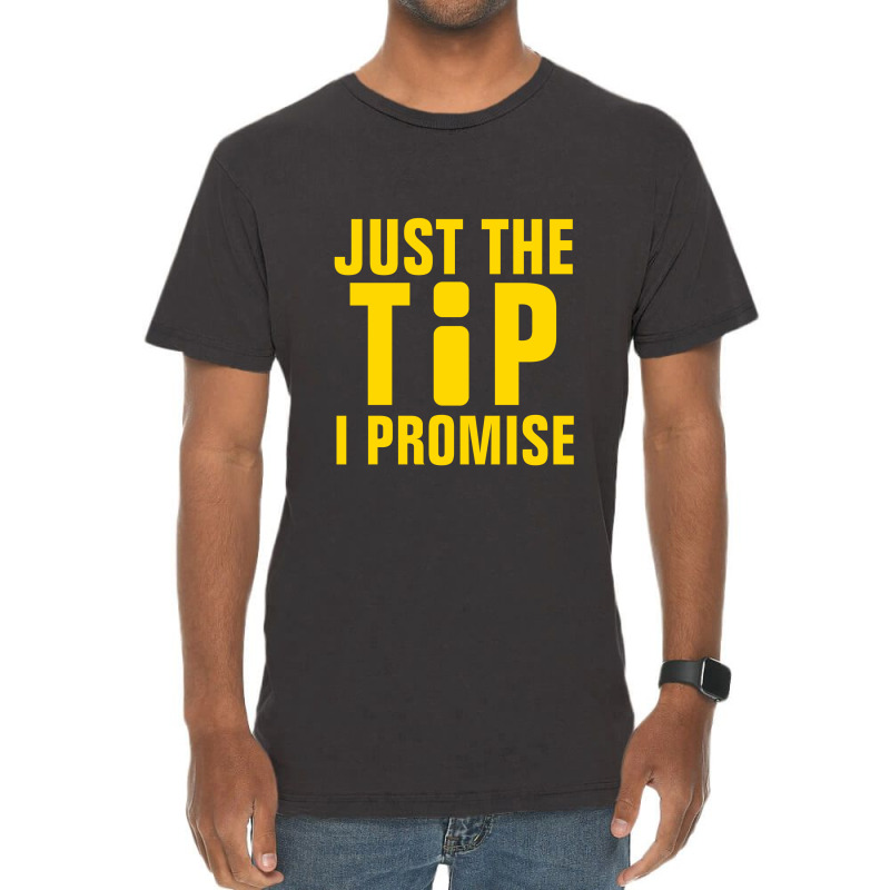 Just The Tip I Promise Information Vintage T-shirt | Artistshot