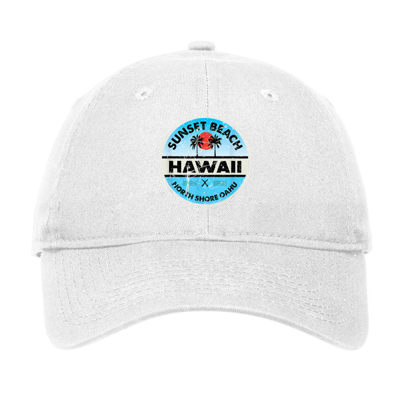 Hawaii Sunset Beach North Shore Oahu Vintage Hawaiian T Shirt Adjustable Cap | Artistshot