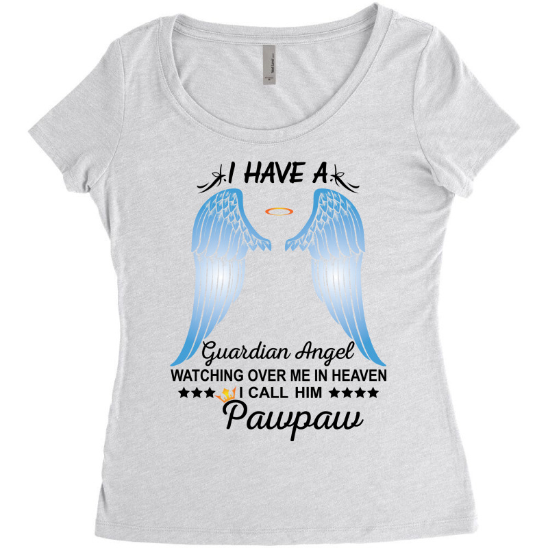 My Pawpaw Is My Guardian Angel Women's Triblend Scoop T-shirt by SabriAcar | Artistshot