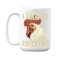 Chicken Chick Yep Im Talk Chickens Funny Chicken Animal Distressed Sty 15 Oz Coffee Mug | Artistshot