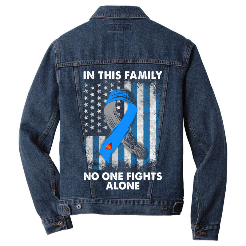 Diabetes Diabetic Type 1 T1d Diabetes Awareness Usa Flag 176 Diabetes Men Denim Jacket by pester | Artistshot