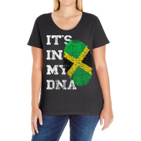 It's In My Dna Jamaica Genetic Jamaican Roots Jamaican Pride T Shirt Ladies Curvy T-shirt | Artistshot