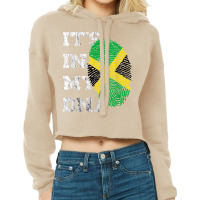 It's In My Dna Jamaica Genetic Jamaican Roots Jamaican Pride T Shirt Cropped Hoodie | Artistshot