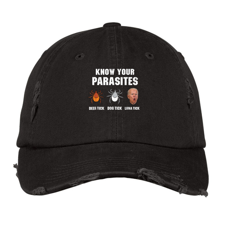 Know Your Parasites Anti Joe Biden T Shirt Vintage Cap by copedoire | Artistshot