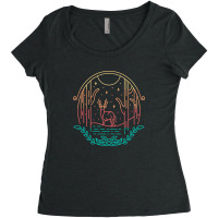 Wildest Deer Women's Triblend Scoop T-shirt | Artistshot