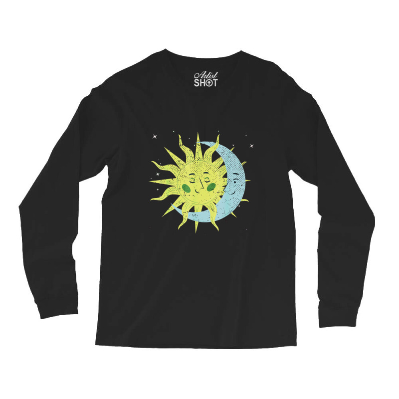 Celestial Bodies Galaxy Outer Space Sun Moon Astronomy Long Sleeve Shirts by afganfahreza | Artistshot