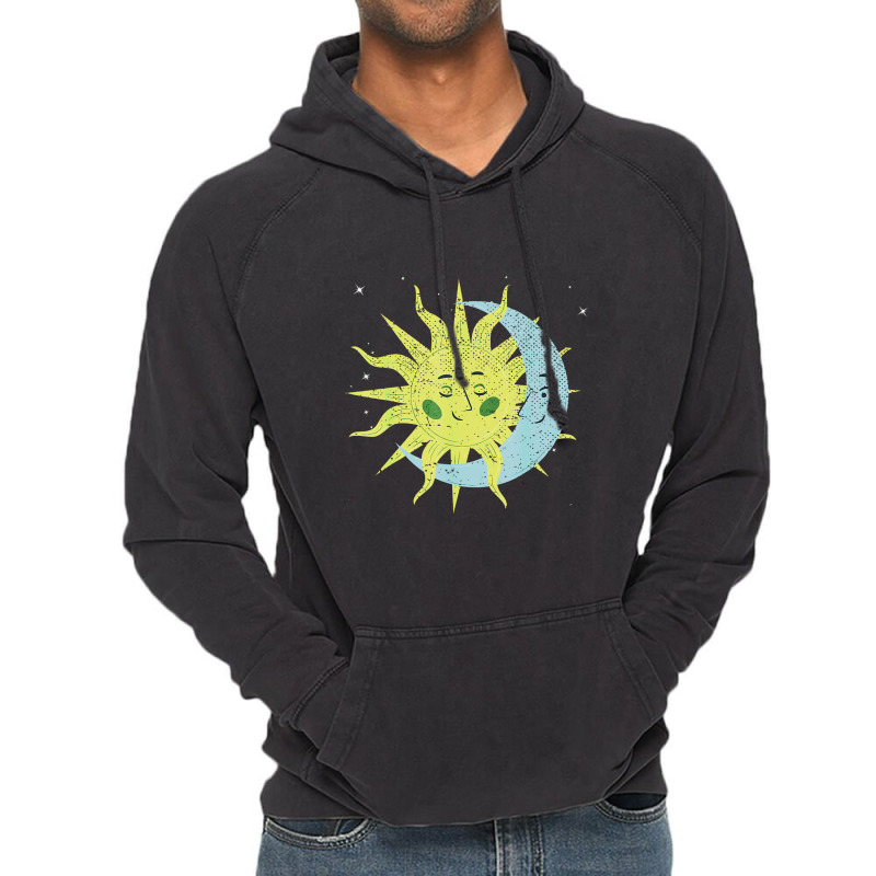 Celestial Bodies Galaxy Outer Space Sun Moon Astronomy Vintage Hoodie by afganfahreza | Artistshot