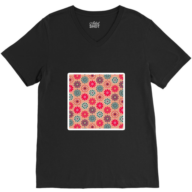 Cherry Collection Black And Red V-Neck Tee by afganfahreza | Artistshot