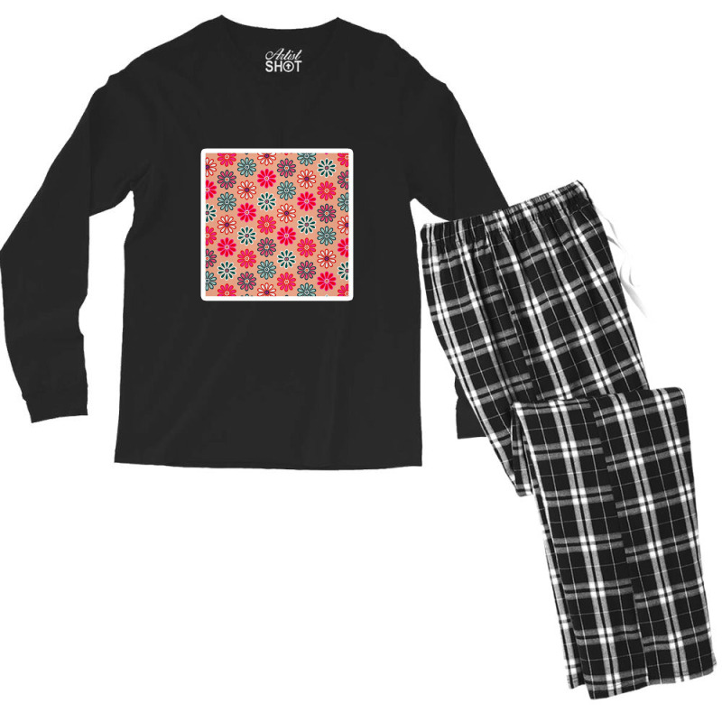 Cherry Collection Black And Red Men's Long Sleeve Pajama Set by afganfahreza | Artistshot