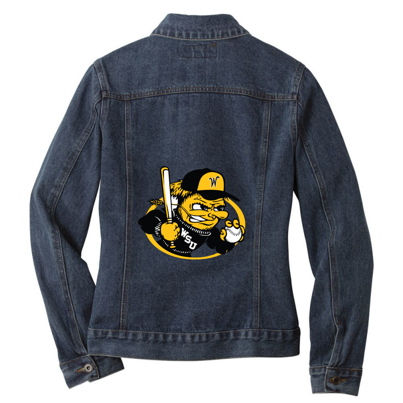 Wichita State Shockers Ladies Denim Jacket by Brent calvin | Artistshot