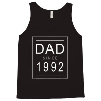 Dad Since 1992 92 Aesthetic Promoted To Daddy Father Tank Top | Artistshot