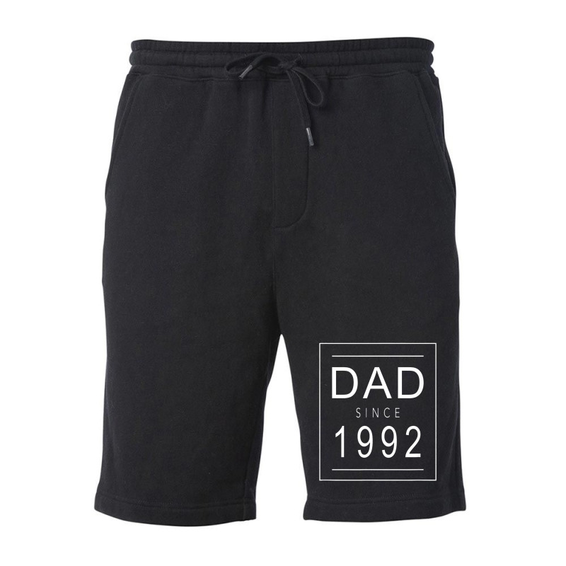 Dad Since 1992 92 Aesthetic Promoted To Daddy Father Fleece Short by afganfahreza | Artistshot