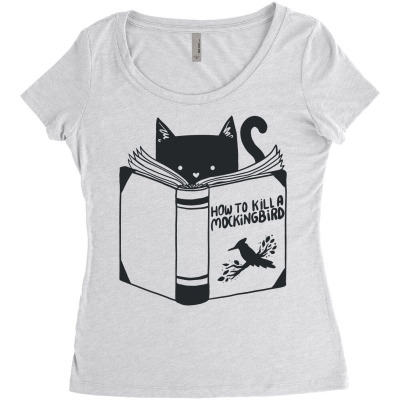 How To Kill A Mockingbird Women's Triblend Scoop T-shirt Designed By Mdk Art