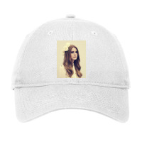 Lana Wearing Flowers On Head Adjustable Cap | Artistshot