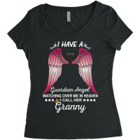 My Granny Is My Guardian Angel Women's Triblend Scoop T-shirt | Artistshot