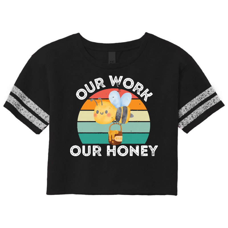 Bee Vegan T  Shirt Our Work Our Honey Bee Vegan Plantbased Funny Novel Scorecard Crop Tee by elephantjellyfish | Artistshot