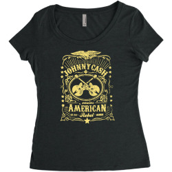 johnny cash american rebel Women's Triblend Scoop T-shirt | Artistshot