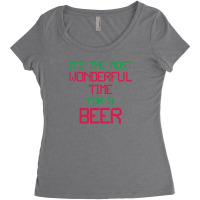 Most Wonderful Time For A Beer Women's Triblend Scoop T-shirt | Artistshot