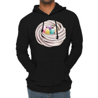 Handrawn Easter Themed Food T  Shirt Meringue Cookie Nest With Colorfu Lightweight Hoodie | Artistshot