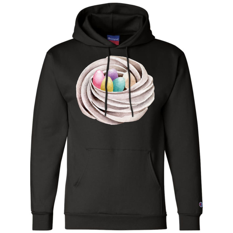 Handrawn Easter Themed Food T  Shirt Meringue Cookie Nest With Colorfu Champion Hoodie by salesmanhuh | Artistshot