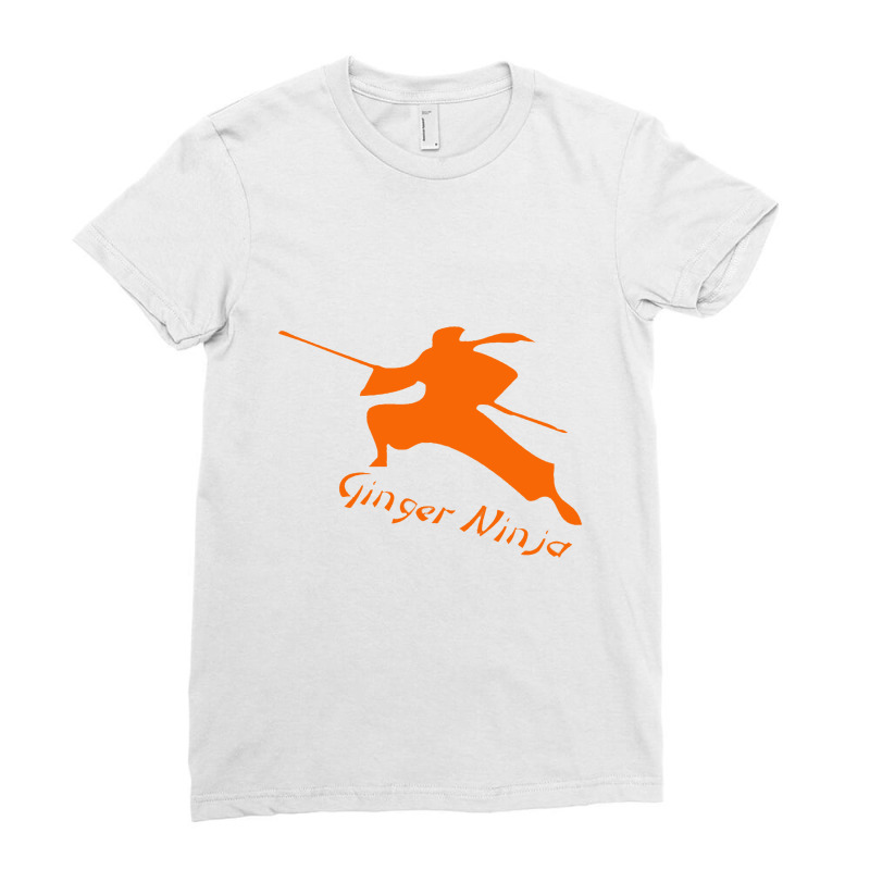 Ginger Ninja Proud Red Head Ladies Fitted T-Shirt by zivanara | Artistshot