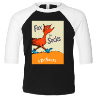 Dr. Seuss  In Socks Book Cover Toddler 3/4 Sleeve Tee | Artistshot