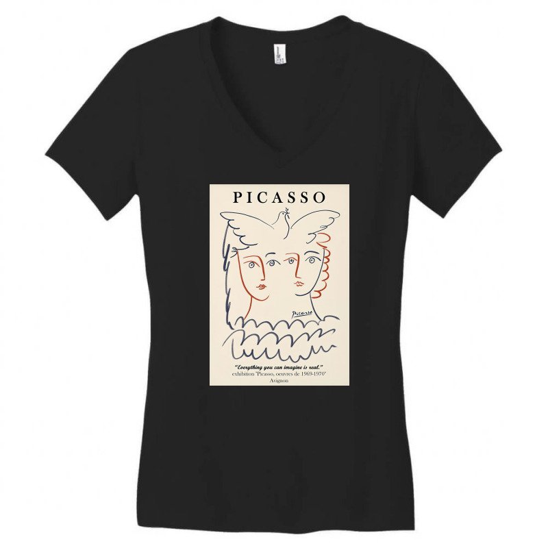 Picasso Everything You Can Imagine Is Real Women's V-neck T-shirt | Artistshot