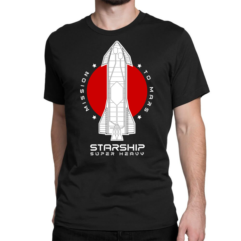 Starship Sn15 Mission To Mars Space Rocket X Raptor Launch Pullover Ho Classic T-shirt by tandonwelters | Artistshot