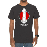 Starship Sn15 Mission To Mars Space Rocket X Raptor Launch Pullover Ho Vintage T-shirt | Artistshot