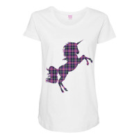 Scotsman Scotland Unicorn Plaid Tartan Day Scottish Unicorn Tank Top Maternity Scoop Neck T-shirt | Artistshot