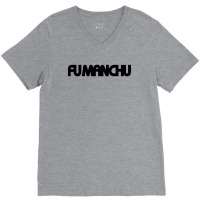 Fu Manchu V-neck Tee | Artistshot