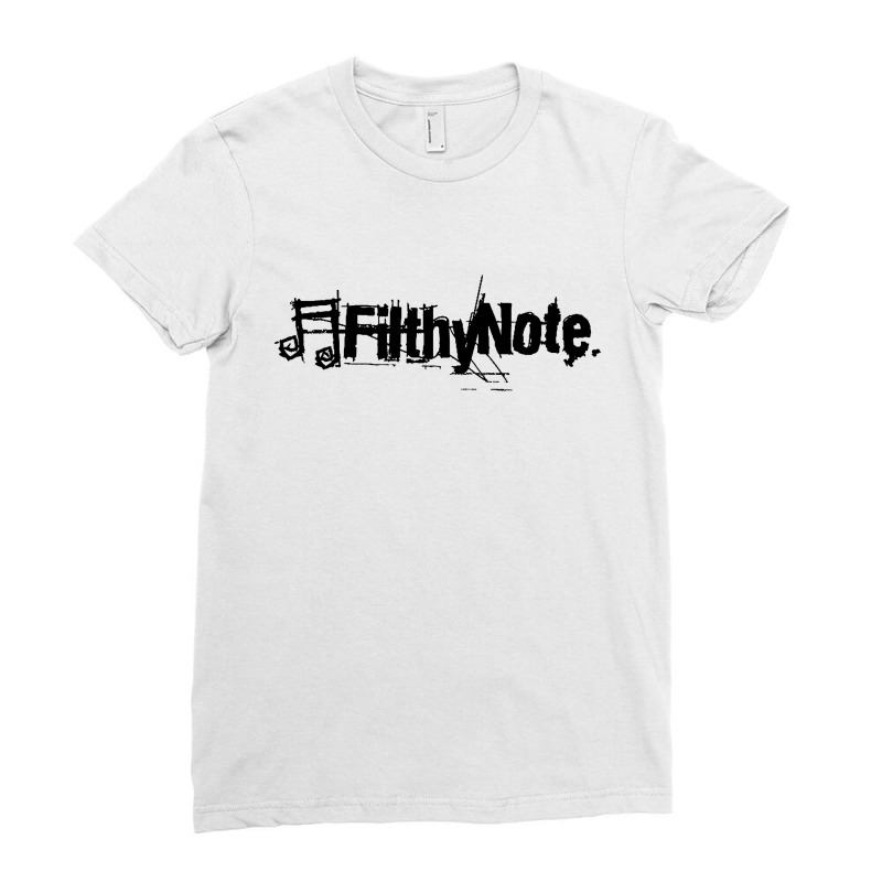 Filthy Note Record Ladies Fitted T-Shirt by BananaTees | Artistshot