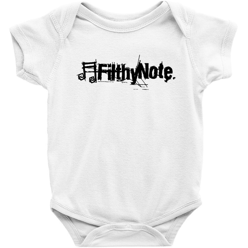 Filthy Note Record Baby Bodysuit by BananaTees | Artistshot