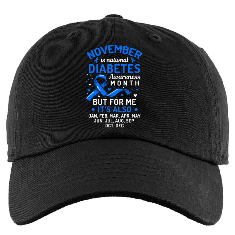 Diabetes November Is National Diabetes Awareness Month Support 288 Kids Cap by stress | Artistshot