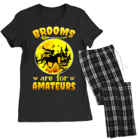 Horse Halloween Witch Riding Horse Witch Brooms Are For Amateurs Horse Women's Pajamas Set | Artistshot