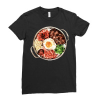 Korean Beef Rice Bowl T  Shirt Korean Beef Bulgogi Bibimbap T  Shirt Ladies Fitted T-shirt | Artistshot