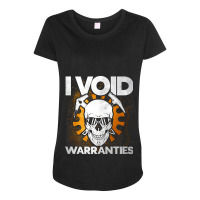 Mechanic I Void Warranties Mechanic 498 Maternity Scoop Neck T-shirt | Artistshot