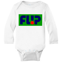 Flip Green Long Sleeve Baby Bodysuit | Artistshot