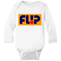 Flip Orange Long Sleeve Baby Bodysuit | Artistshot