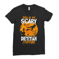 Halloween1 Of This Is My Scary Dietitian Costume Funny Halloween 109 P Ladies Fitted T-shirt | Artistshot