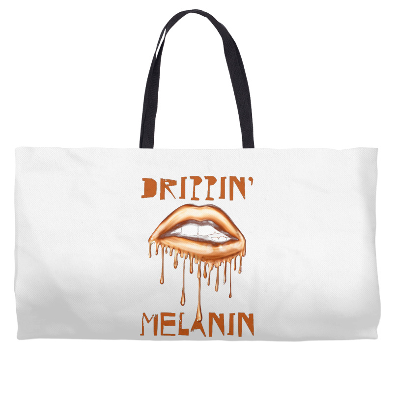 Drippin' Melanin Weekender Totes | Artistshot