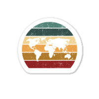 Cartography Retro Map   Geography Geographer Cartographer Sticker | Artistshot