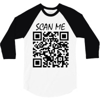 Qr Bar Code 3/4 Sleeve Shirt | Artistshot