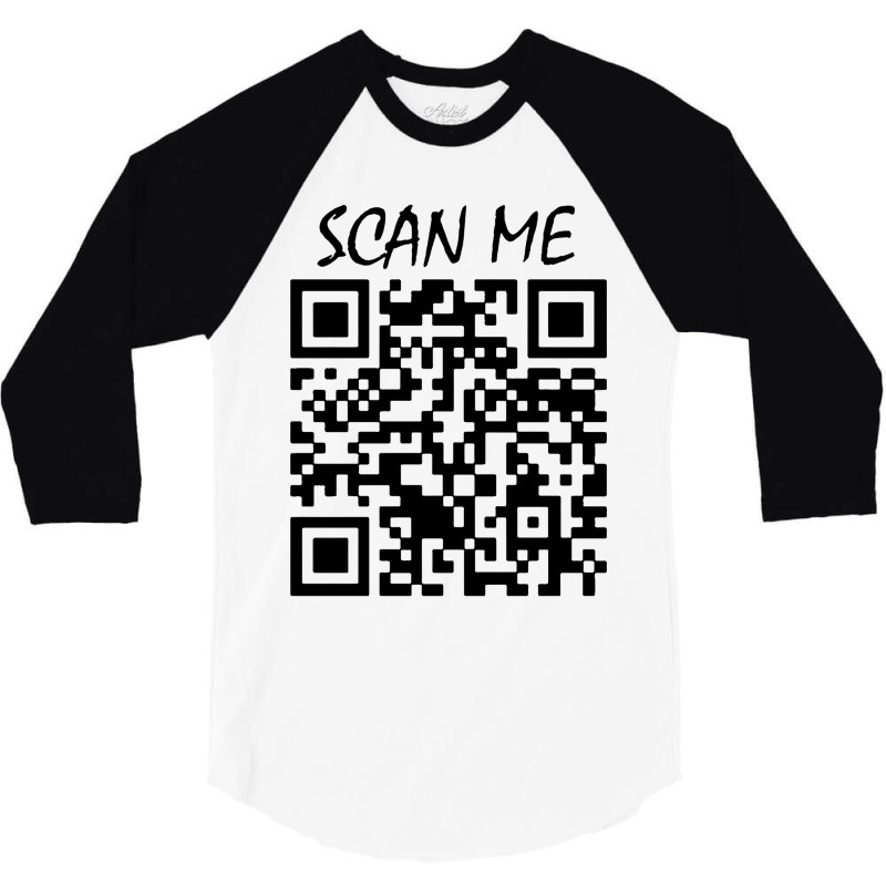 Qr Bar Code 3/4 Sleeve Shirt | Artistshot