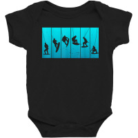 Wakeboarding Wakeboarder Vintage Wakeboard T Shirt Baby Bodysuit | Artistshot