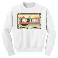 Vintage Cassette Tape Birthday Gifts Born In Best Of 1982 T Shirt Youth Sweatshirt | Artistshot