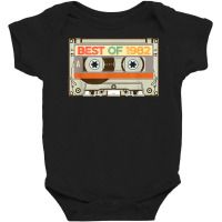 Vintage Cassette Tape Birthday Gifts Born In Best Of 1982 T Shirt Baby Bodysuit | Artistshot