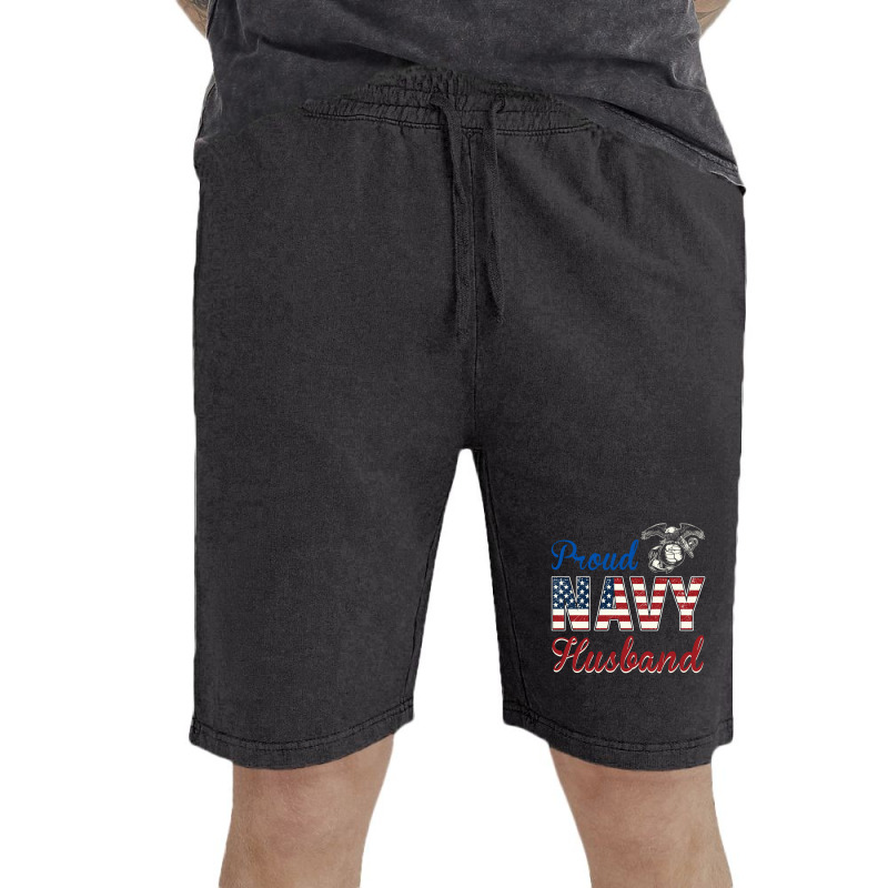 Funny Proud Navy Husband Gift Vintage Short | Artistshot