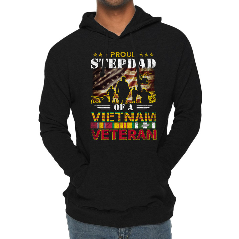 Vietnam Veteran Shirts Proud Stepdad-in-law Tees Men Boys Gifts Lightweight Hoodie | Artistshot