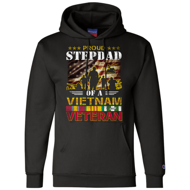 Vietnam Veteran Shirts Proud Stepdad-in-law Tees Men Boys Gifts Champion Hoodie | Artistshot